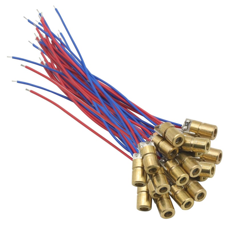 GODIYMODULES 20pcs 3v~5V 650nm 5mW Red Dot Laser Head Red Laser Diode Laser Tube Head Outer Diameter 6mm with Leads - Image 4